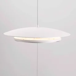 Lampade Da Terra-Selezionato da Mazzolaluce Piantana a sospensione dal soffitto bianca led dimmerabile moderna
