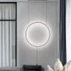 Lampade Da Terra-Selezionato da Mazzolaluce Piantana a sospensione design moderna cerchio nero led 19w 3000k fp