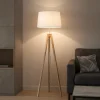 Lampade Da Terra-Selezionato da Mazzolaluce Piantana a tre piedi in legno naturale h145 cm