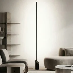 Lampade Da Terra-Selezionato da Mazzolaluce Piantana base effetto marmo nero lampada da terra led 3000k moderna