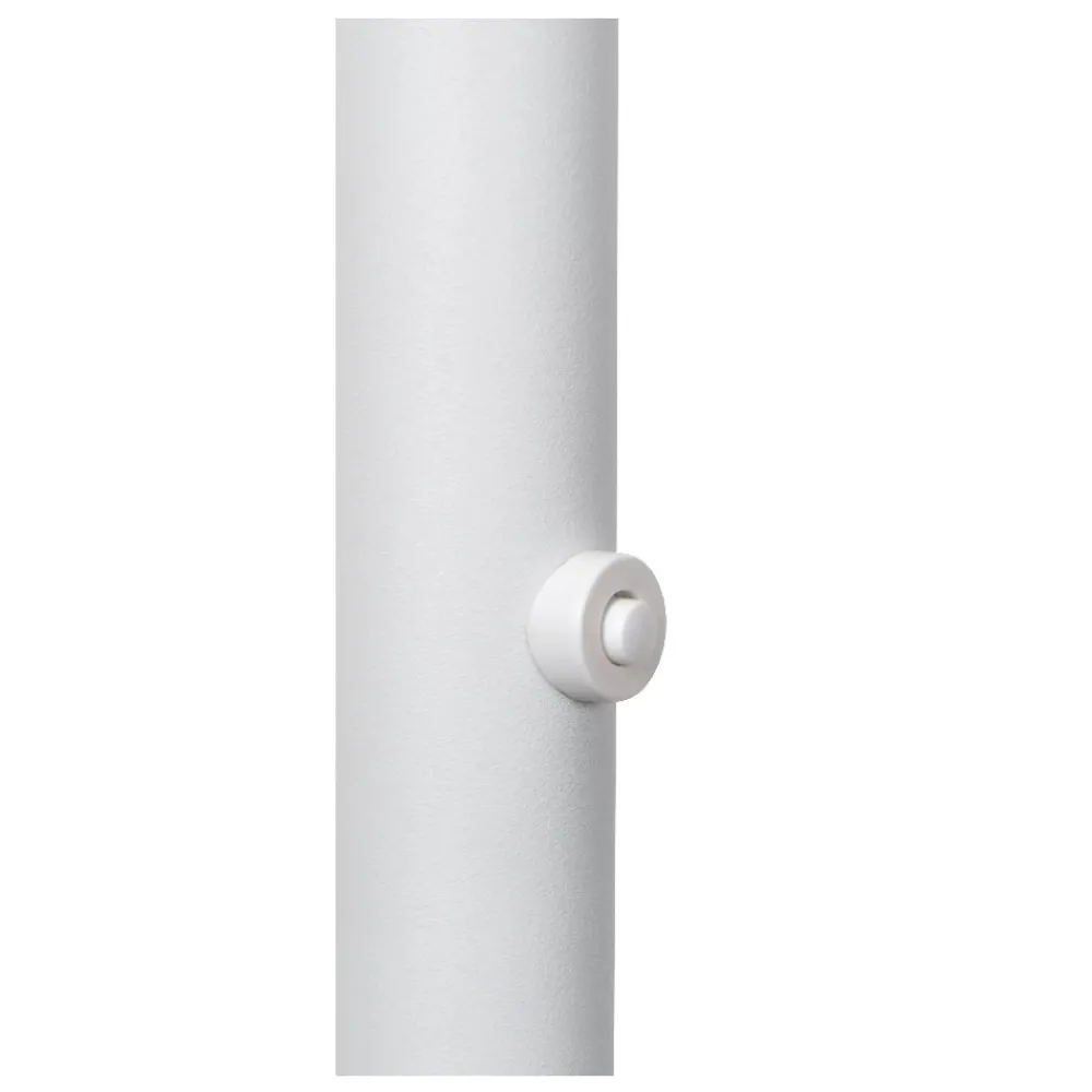 Lampade Da Terra-Selezionato da Mazzolaluce Piantana bianca a stelo led 20w 3000k dimmerabile parabola orientabile