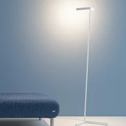 Lampade Da Terra-Selezionato da Mazzolaluce Piantana bianca design moderna led 20w 3000k minimale fp