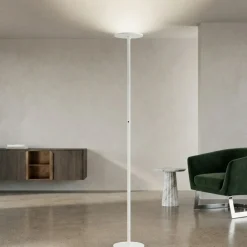 Lampade Da Terra-Fabas Luce Piantana bianca fabas regina led 35w 3000k 4000k 5000k 6000k dimmerabile
