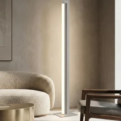 Lampade Da Terra-Selezionato da Mazzolaluce Piantana bianca girevole led moderna dimmerabile 2300k-3000k-4000k