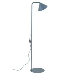 Lampade Da Terra-Selezionato da Mazzolaluce Piantana blu design minimal da lettura parabola orientabile