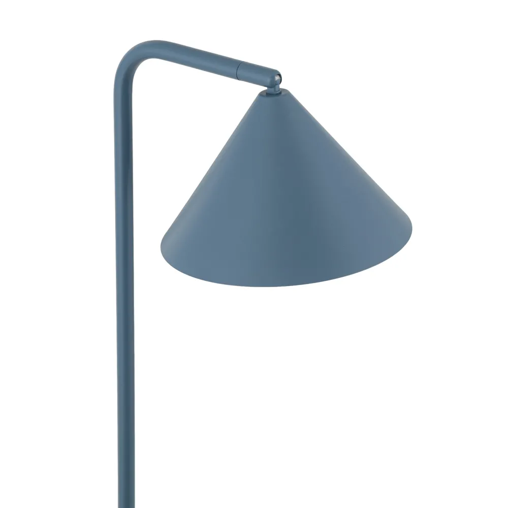 Lampade Da Terra-Selezionato da Mazzolaluce Piantana blu design minimal da lettura parabola orientabile