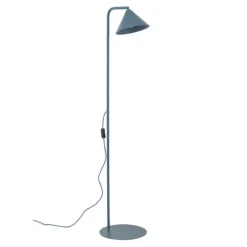 Lampade Da Terra-Selezionato da Mazzolaluce Piantana blu design minimal da lettura parabola orientabile