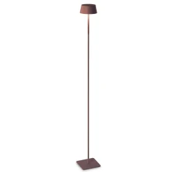 Lampade Da Esterno Giardino-Ideal Lux Piantana da esterno pure pt marrone