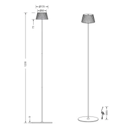 Lampade Da Esterno Giardino-Selezionato da Mazzolaluce Piantana da esterno senza fili verde pistacchio