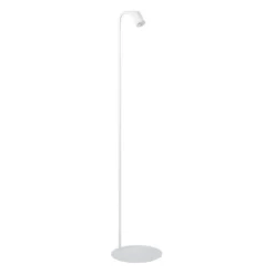 Lampade Da Terra-Selezionato da Mazzolaluce Piantana da lettura bianca con faretto orientabile