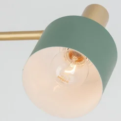Lampade Da Terra-Selezionato da Mazzolaluce Piantana da lettura per salotto oro colore verde menta