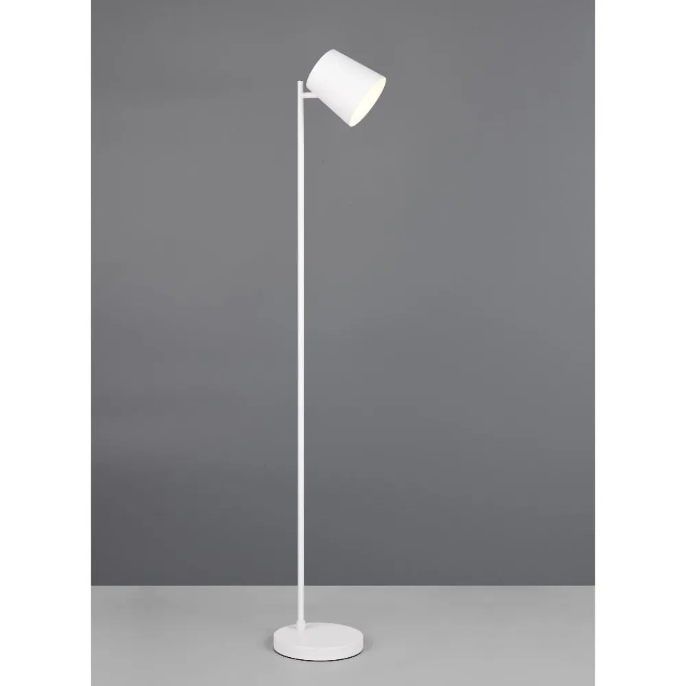 Lampade Da Terra-Selezionato da Mazzolaluce Piantana da terra bianca portatile led 4,5w ricaricabile usb dimmerabile