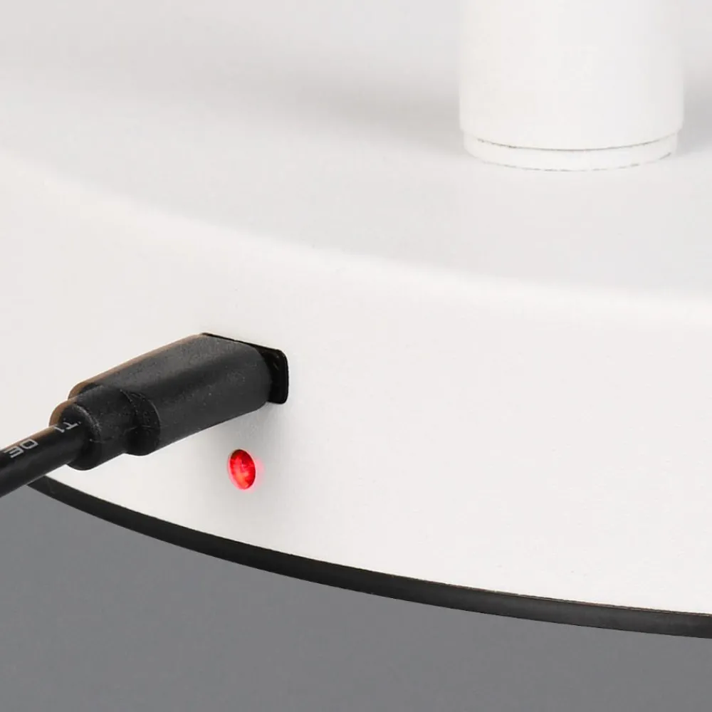 Lampade Da Terra-Selezionato da Mazzolaluce Piantana da terra bianca portatile led 4,5w ricaricabile usb dimmerabile