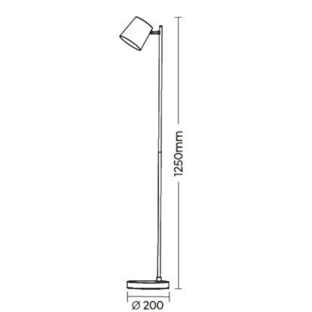 Lampade Da Terra-Selezionato da Mazzolaluce Piantana da terra bianca portatile led 4,5w ricaricabile usb dimmerabile