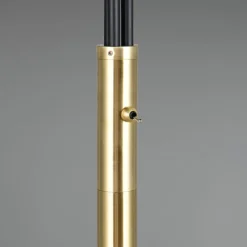 Lampade Da Terra-Selezionato da Mazzolaluce Piantana da terra contemporanea tre sfere vetro oro e nero