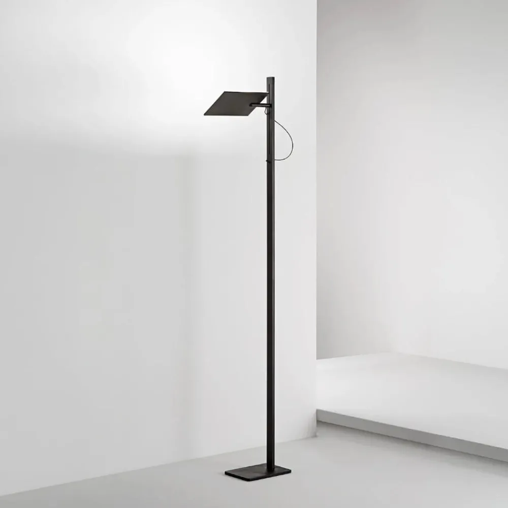 Lampade Da Terra-Perenz Illuminazione Piantana da terra da ufficio perenz radiante led cct orientabile nera