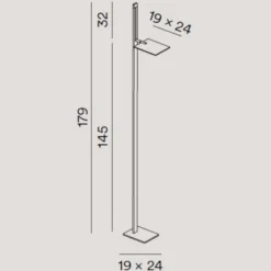 Lampade Da Terra-Perenz Illuminazione Piantana da terra da ufficio perenz radiante led cct orientabile nera