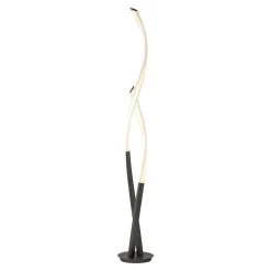 Lampade Da Terra-Selezionato da Mazzolaluce Piantana design fiamma con finiture titanio led 30w 2250lm 3000k dimm