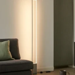 Lampade Da Terra-Selezionato da Mazzolaluce Piantana design minimalista led 3000k base in cemento
