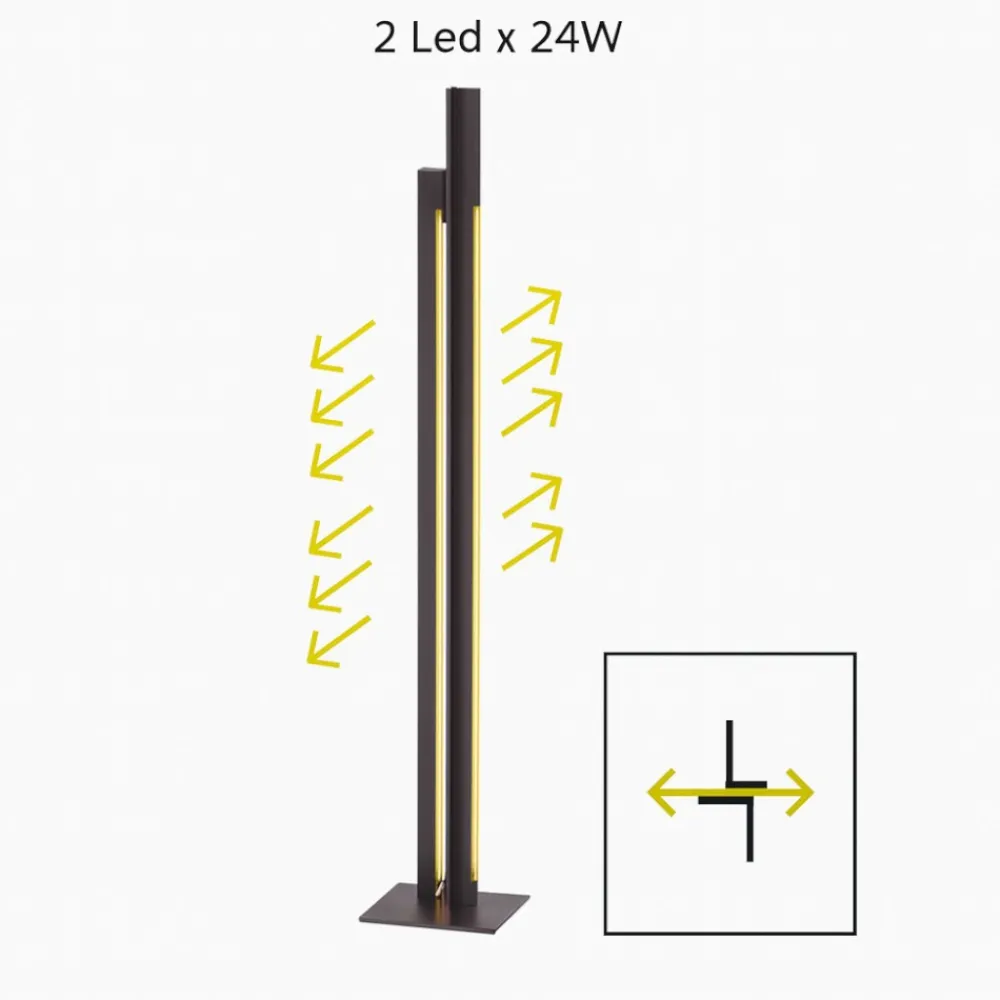 Lampade Da Terra-Selezionato da Mazzolaluce Piantana design moderna bianca per soggiorno led 38w 3000k dimmerabile
