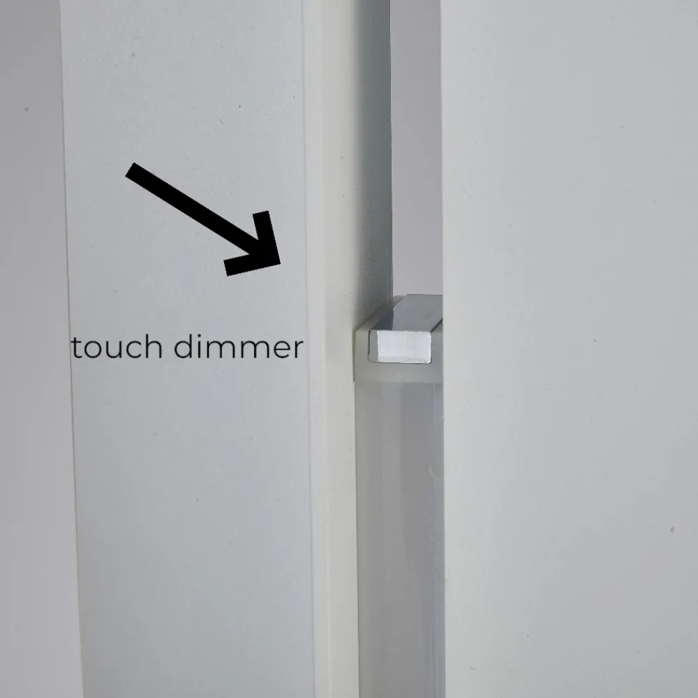 Lampade Da Terra-Selezionato da Mazzolaluce Piantana design moderna bianca per soggiorno led 38w 3000k dimmerabile