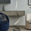 Lampade Da Terra-Selezionato da Mazzolaluce Piantana design moderna led 22w 2800k marrone ossido