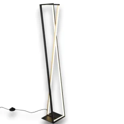 Lampade Da Terra-Selezionato da Mazzolaluce Piantana design moderna nera oro led 2300k 3000k 4000k dimmerabile