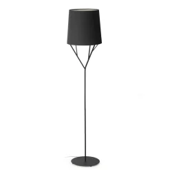 Lampade Da Terra-Selezionato da Mazzolaluce Piantana design nera per camera da letto moderna