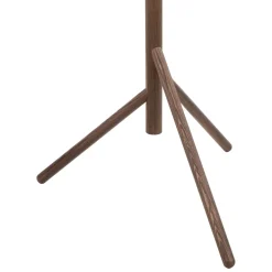 Lampade Da Terra-Selezionato da Mazzolaluce Piantana di legno noce con sfere di vetro bianco per soggiorno stile nordico