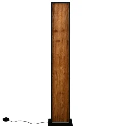 Lampade Da Terra-Selezionato da Mazzolaluce Piantana di legno rettangolare moderna led dimmerabile