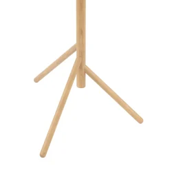 Lampade Da Terra-Selezionato da Mazzolaluce Piantana di legno stile scandinavo con sfere vetro bianco