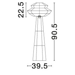 Lampade Da Terra-Selezionato da Mazzolaluce Piantana di rattan design intrecciato per soggiorno