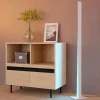 Lampade Da Terra-Eglo Piantana grigio design moderna led rgb 2700k a 6500k controllo remoto app bolognano-z