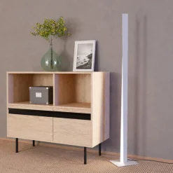 Lampade Da Terra-Eglo Piantana grigio design moderna led rgb 2700k a 6500k controllo remoto app bolognano-z