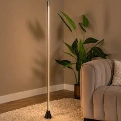 Lampade Da Terra-Selezionato da Mazzolaluce Piantana grigio led 26w 2700k 4000k moderna dimmerabile
