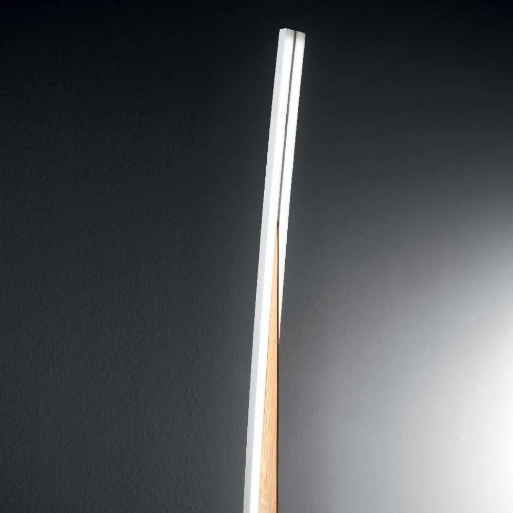 Lampade Da Terra-Fabas Luce Piantana in legno design moderna led 35w 3000k cordoba