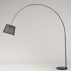 Lampade Da Terra-Perenz Illuminazione Piantana lampada ad arco lungo nera arche