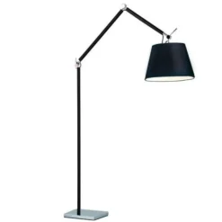 Lampade Da Terra-Selezionato da Mazzolaluce Piantana lampada ad arco nera orientabile