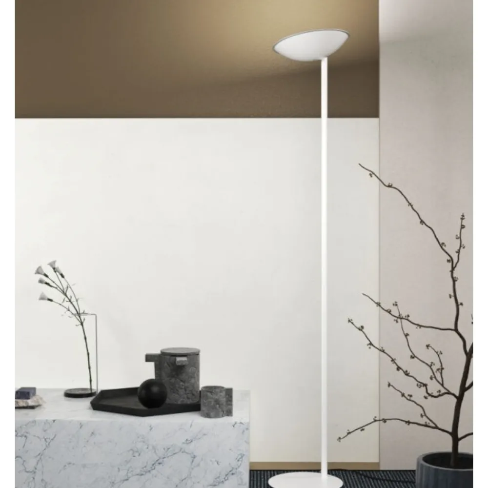 Lampade Da Terra-Top Light Piantana lampada da terra moderna grigio