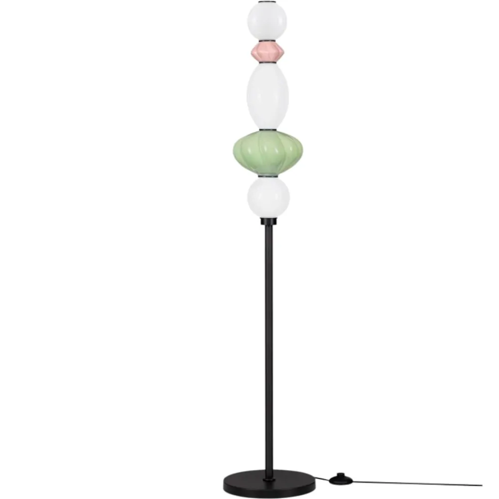 Lampade Da Terra-Selezionato da Mazzolaluce Piantana lampada da terra moderna ceramica vetro led 3000k
