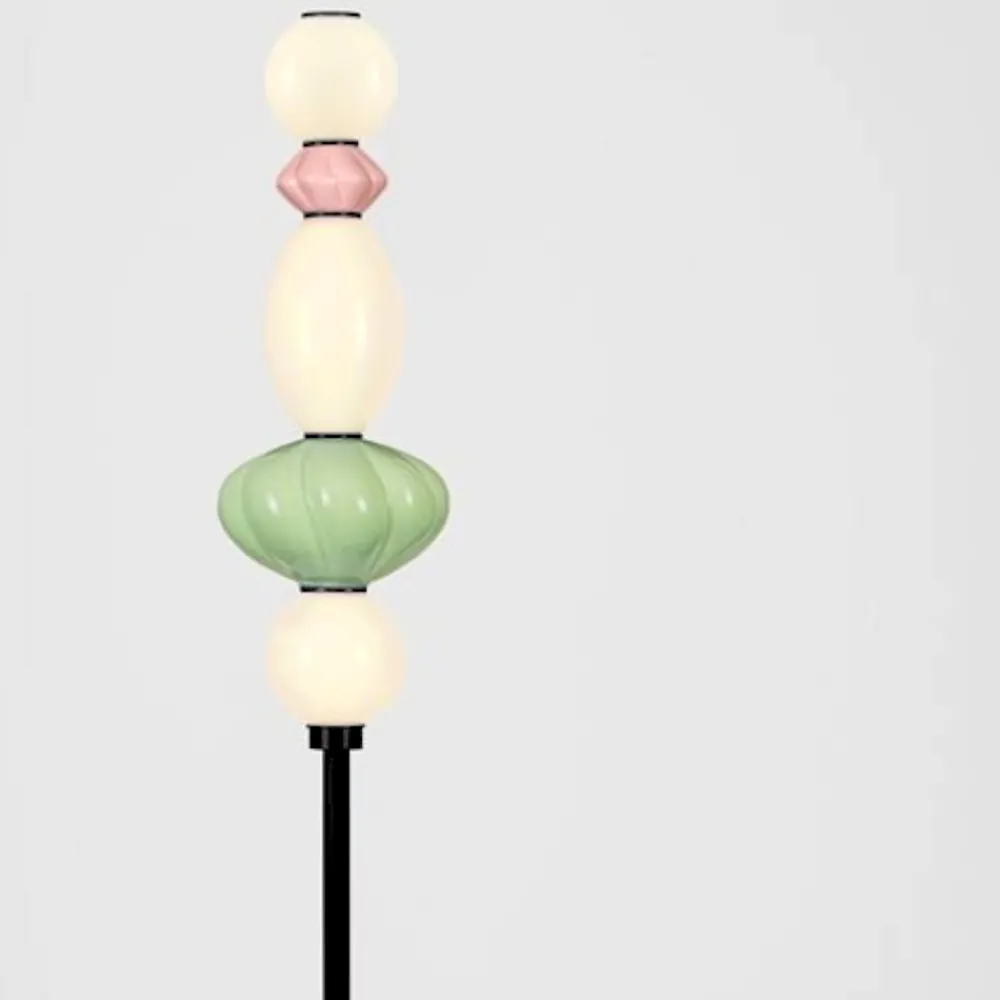 Lampade Da Terra-Selezionato da Mazzolaluce Piantana lampada da terra moderna ceramica vetro led 3000k