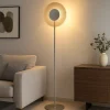 Lampade Da Terra-Ondaluce Piantana lampada da terra pt candy vetro ambra led moderna