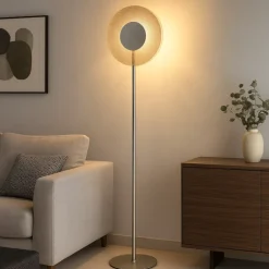 Lampade Da Terra-Ondaluce Piantana lampada da terra pt candy vetro ambra led moderna