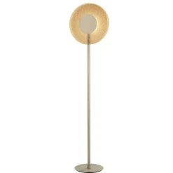 Lampade Da Terra-Ondaluce Piantana lampada da terra pt candy vetro ambra led moderna