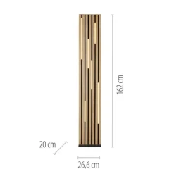 Lampade Da Terra-Selezionato da Mazzolaluce Piantana led di legno con pannello acustico telecomando app