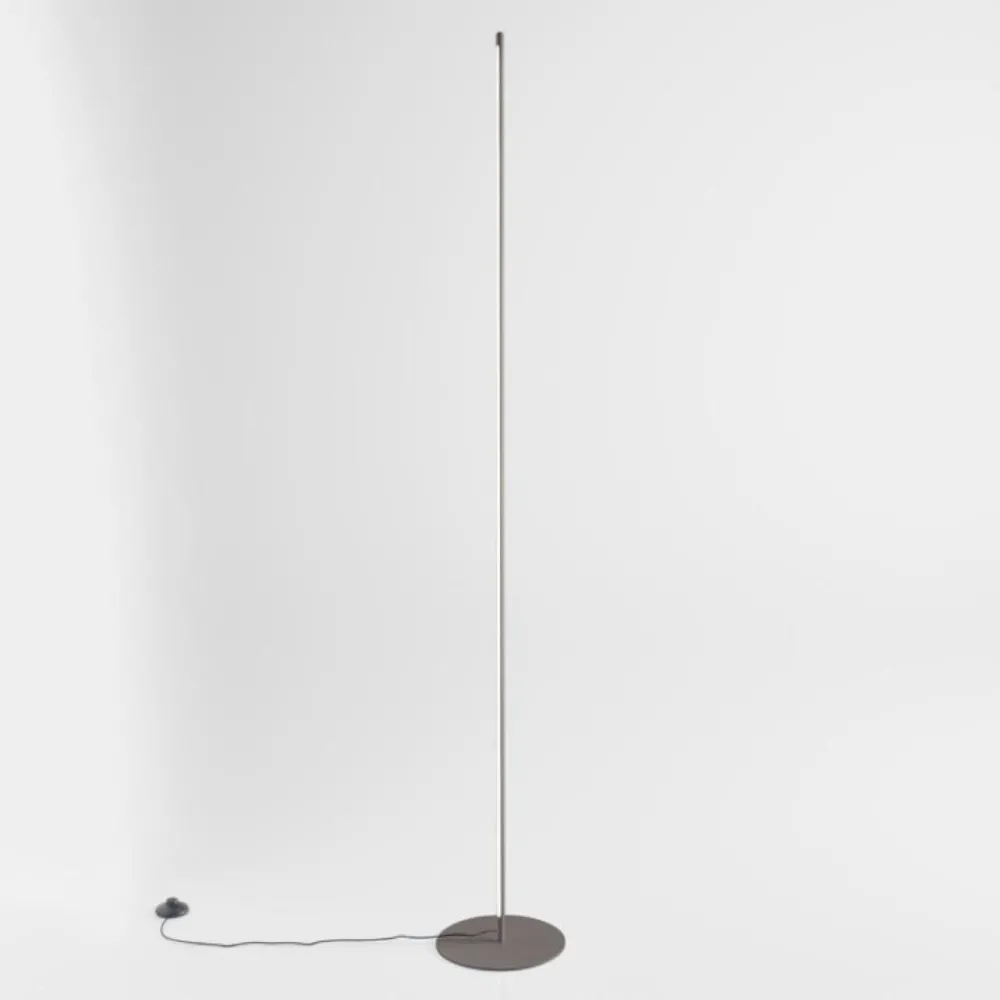 Lampade Da Terra-Gea Luce Piantana led 3000k ebony grigio titanio