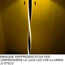 Lampade Da Terra-Selezionato da Mazzolaluce Piantana led 3000k per salotto grigio 2 luci moderna