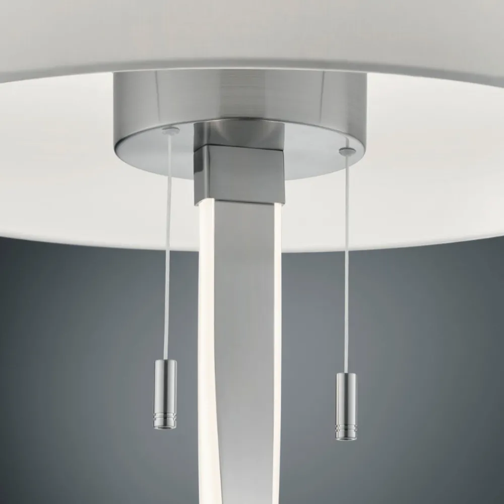 Lampade Da Terra-Selezionato da Mazzolaluce Piantana led 3000k per salotto grigio 2 luci moderna