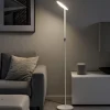 Lampade Da Terra-Selezionato da Mazzolaluce Piantana led 30w 3000k bianca moderna parabola orientabile
