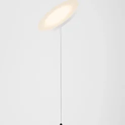 Lampade Da Terra-Selezionato da Mazzolaluce Piantana led 30w 3000k bianca moderna parabola orientabile